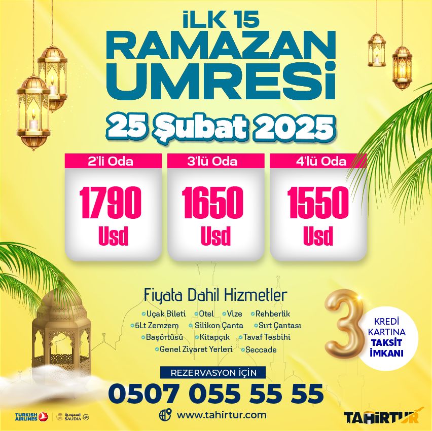 Umre ne zaman - 2025 Ramazan Umresi Diyanet