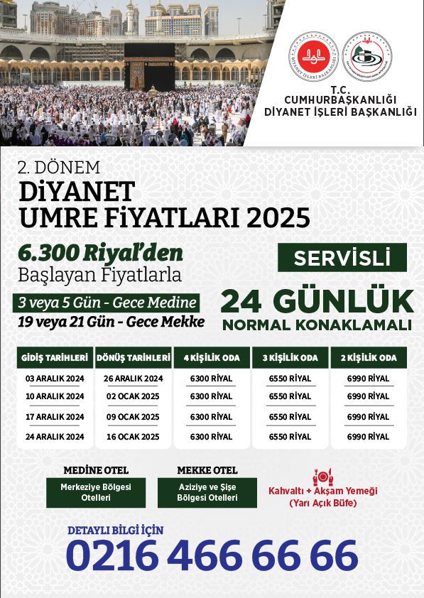 diyanet umre fiyatları 2025 - umre ücretleri - umreye gitmek kaç tl 2025