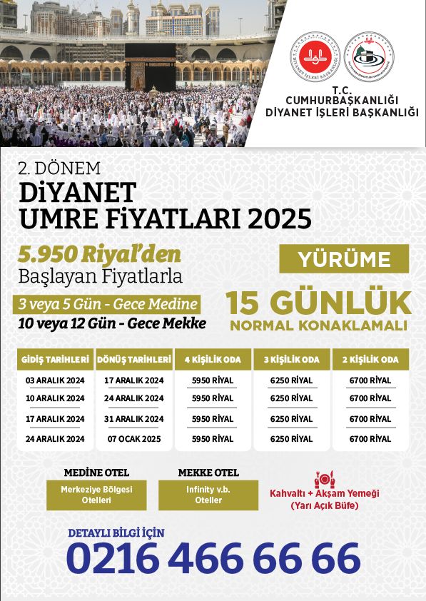 diyanet umre turları - hisar turizm umre fiyatları 2025 - umre fiyatı