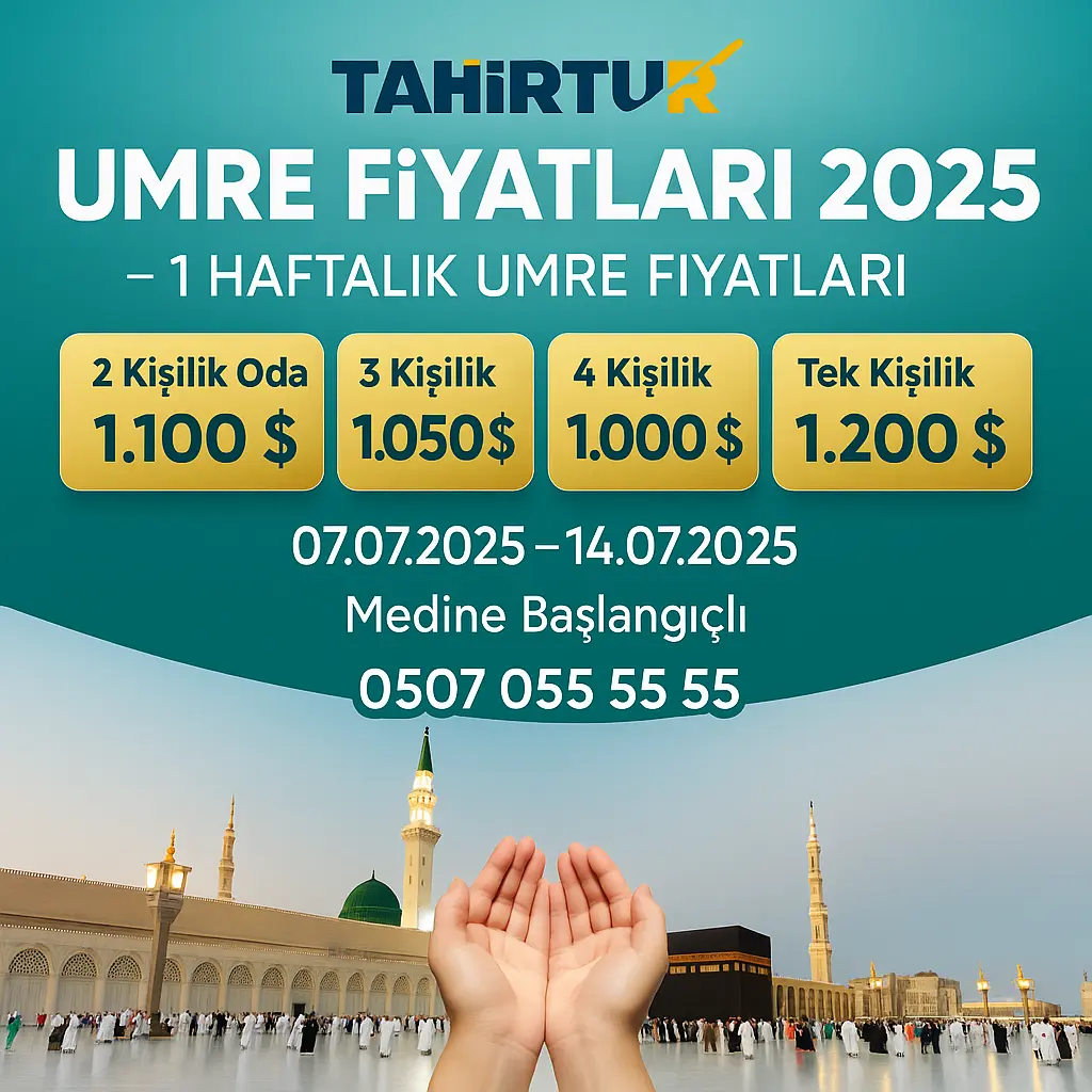 diyanet umre fiyatları 2025-umre ücretleri-7 günlük umre